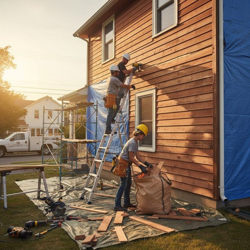 Local Wood Siding Installation pros at work